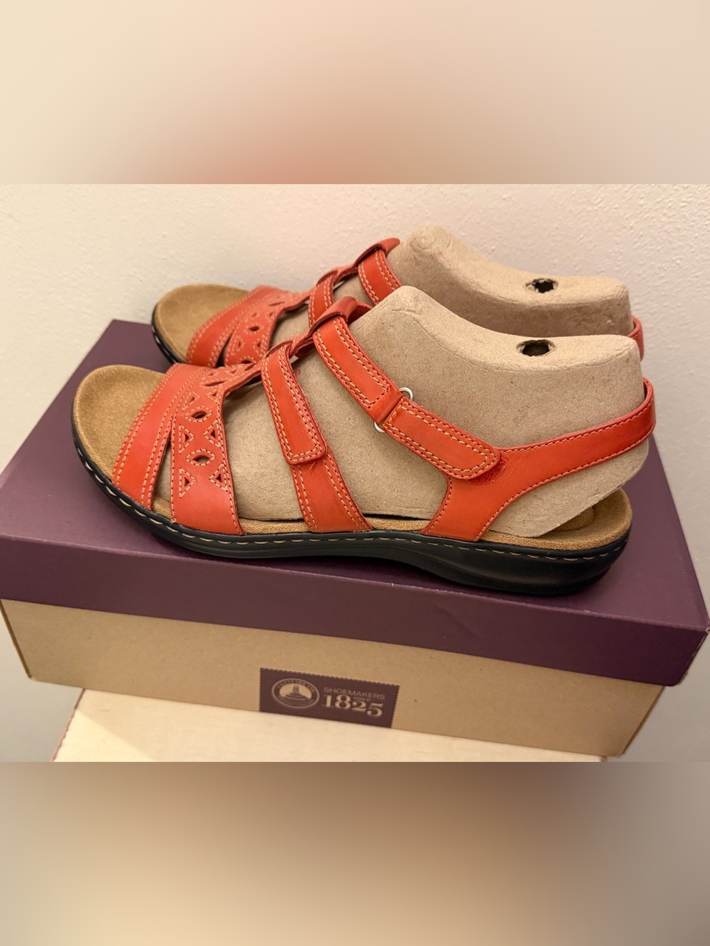 Clarks Women's Coral Multi-Strap Leather Sandals